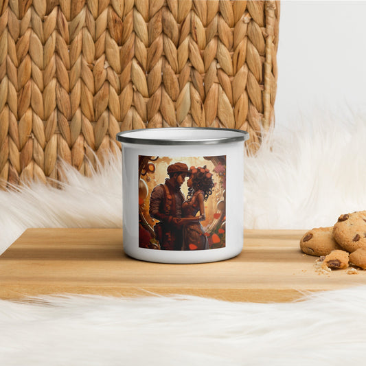 SteamPunk In Love: Enamel Mug - Estella Creates