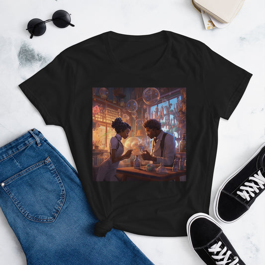 SteamPunk Love In The Lab: Women's short sleeve t-shirt - Estella Creates