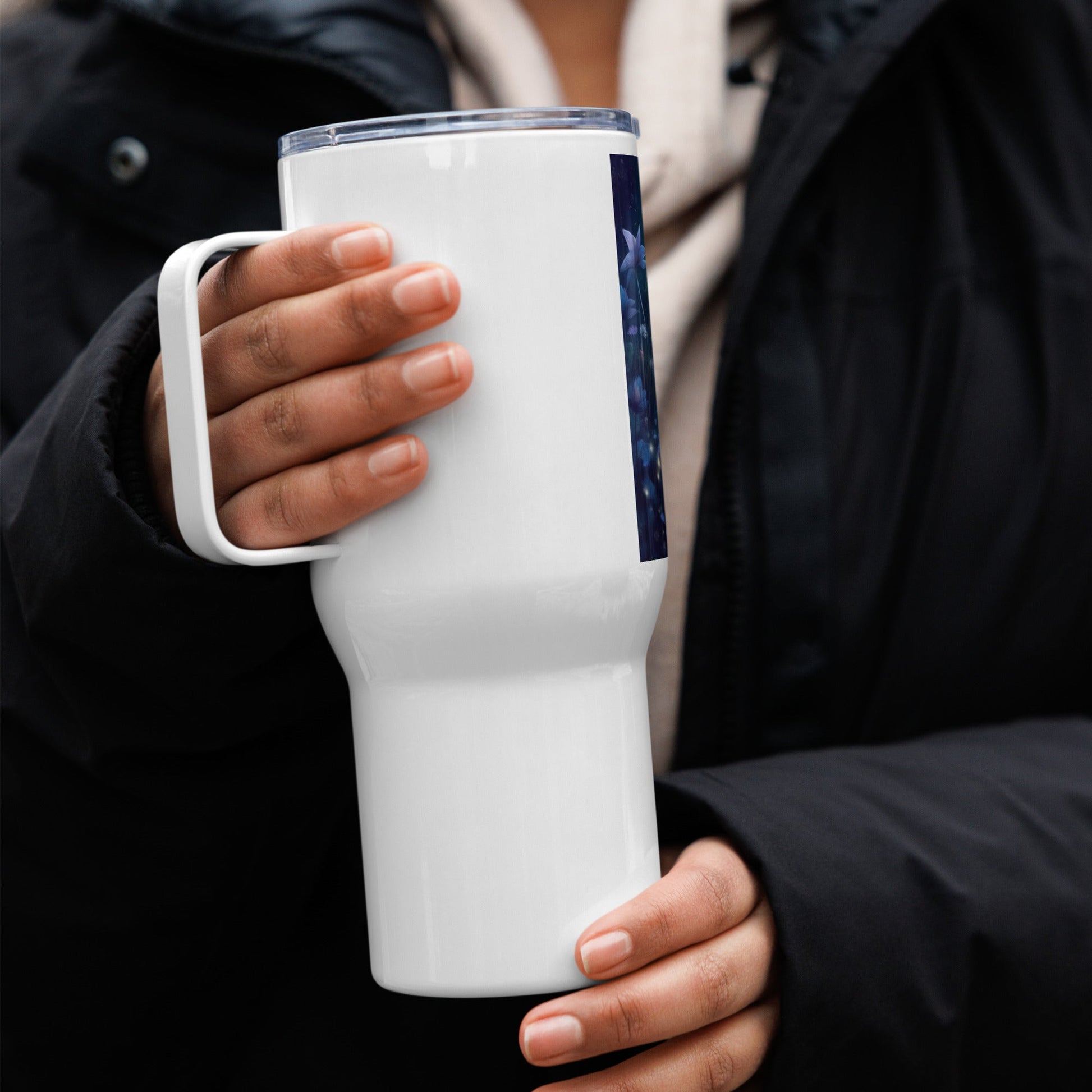 Travel mug with a handle - Estella Creates