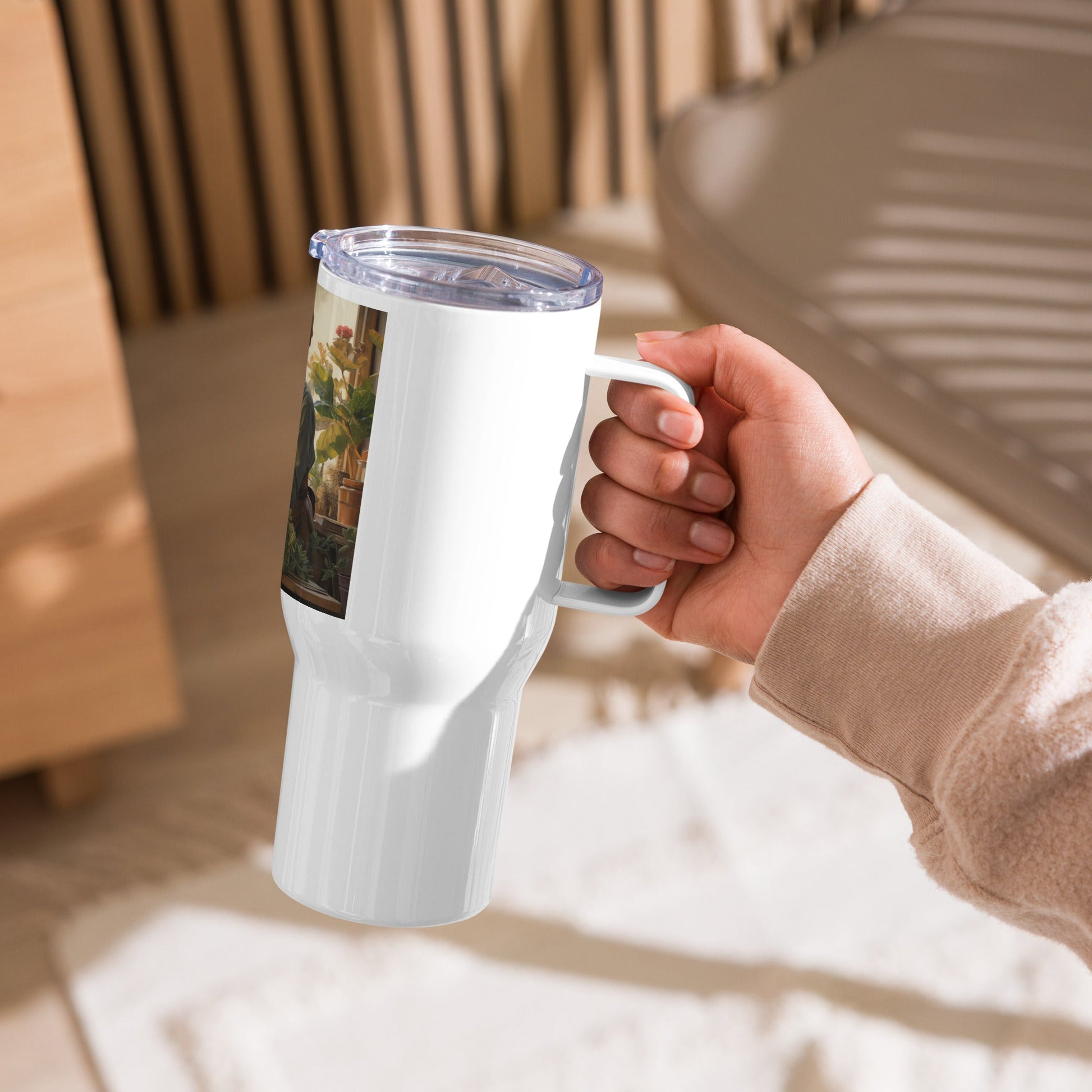Travel mug with a handle - Estella Creates