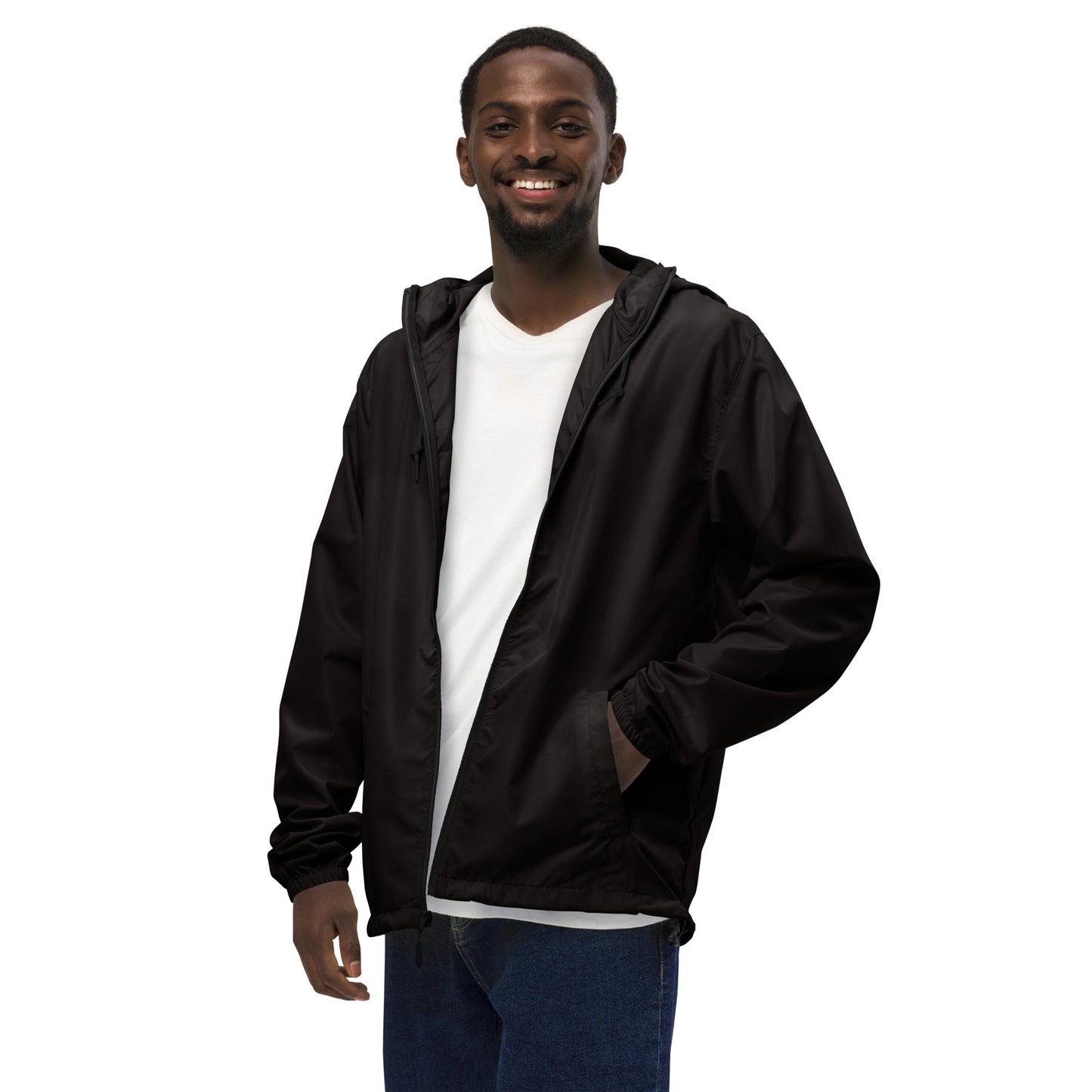 Unisex lightweight zip up windbreaker - Estella Creates