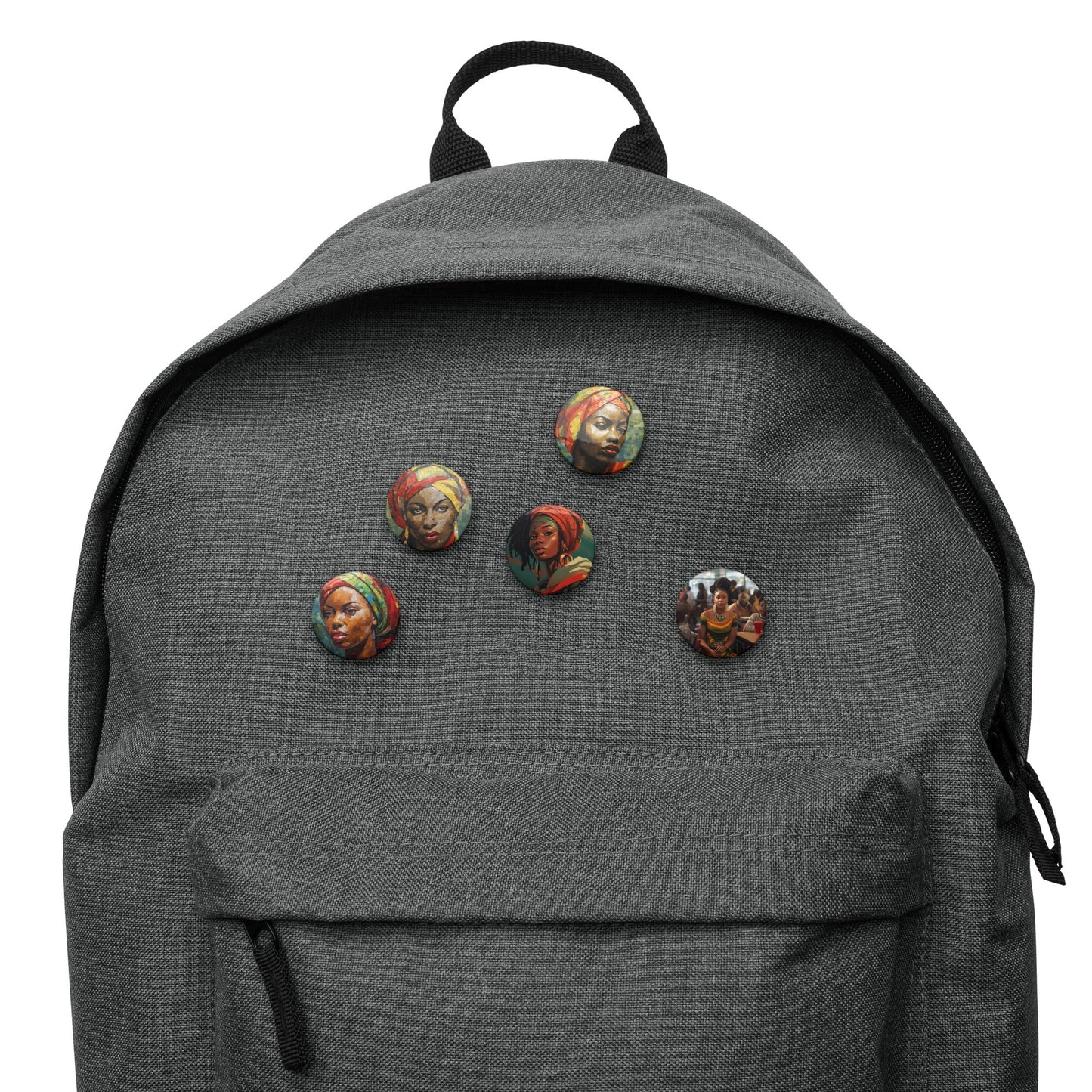 Woman's Work: Set of pin buttons - Estella Creates